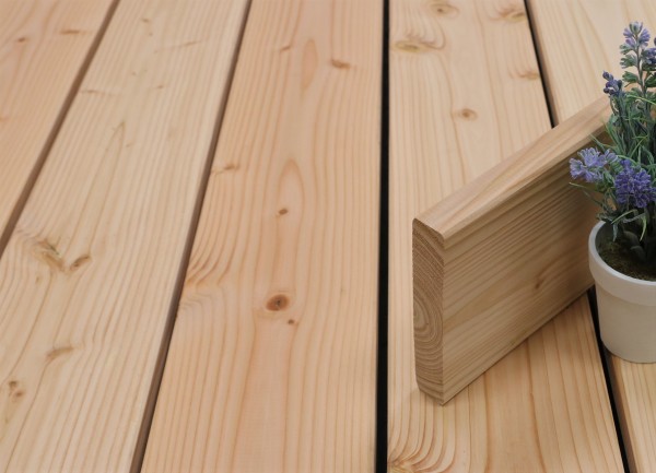 Angebot des Monats, Terrassenholz Douglasie Bretter, 26 x 145 bis 5000 mm Dielen, glatt, Holz für die Terrasse