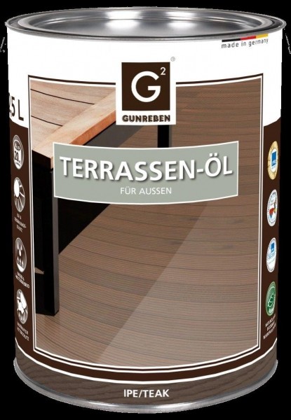 2,5 Liter Ipe Öl von Gunreben, geeignet für ca. 20-25 m²